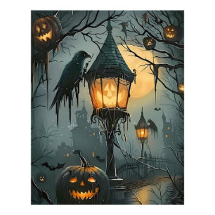 ハロウィンの夜 ホーンテッド・ホロウ フォトプリント