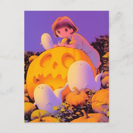 ハロウィンの夜 ポストカード (正面)