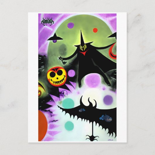 ハロウィンの夢 ポストカード (正面)