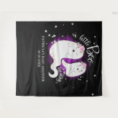 ハロウィンの女の子ベイビーシャワーの背景 タペストリー (正面(横))