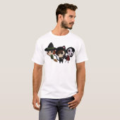 ハロウィンの女の子 Tシャツ (正面フル)