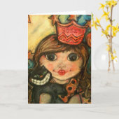 ハロウィンの女王 カード (黄色い花)