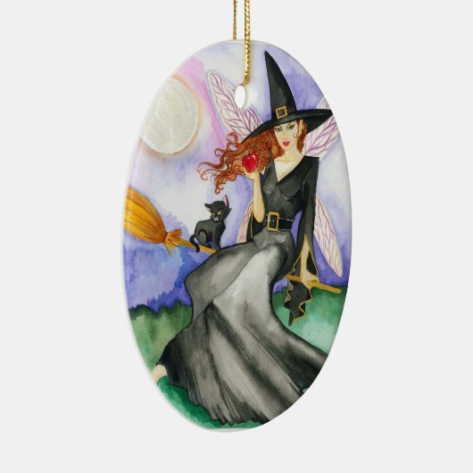 ハロウィンの妖精のオーナメント セラミックオーナメント (右)
