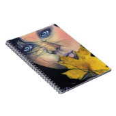 ハロウィンの妖精の美しいのノート ノートブック (右側)