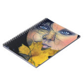 ハロウィンの妖精の美しいのノート ノートブック (左側)