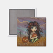 ハロウィンの妖精の装飾マグネット マグネット (正面/裏面)