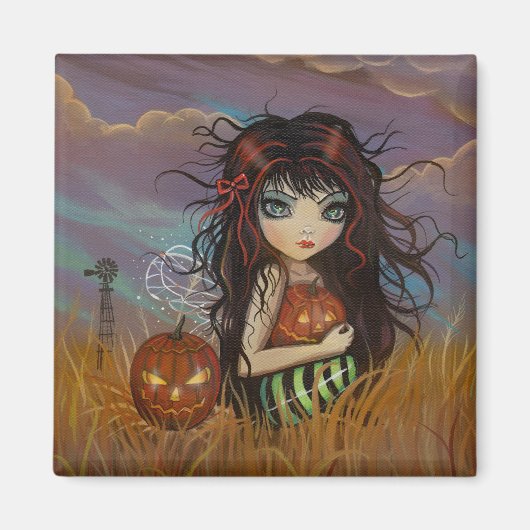 ハロウィンの妖精の装飾マグネット マグネット (正面)