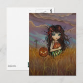ハロウィンの妖精 ポストカード (正面/裏面)