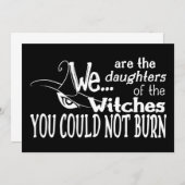 ハロウィンの娘たち 魔女は白を燃やせなかった 招待状 (正面/裏面)