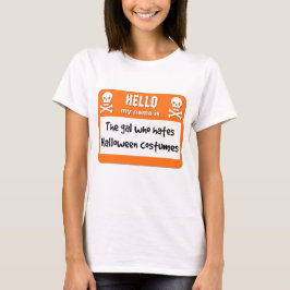 ハロウィンの嫌なやつ ハロウィンコスチューム 名札 Tシャツ