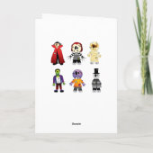 ハロウィンの子どもは、いたずらをしたり、扱ったりする カード (裏面)