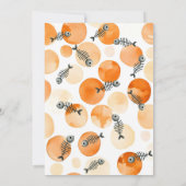 ハロウィンの子供の誕生日パーティー　かわいいブー　かわいい 招待状 (裏面)