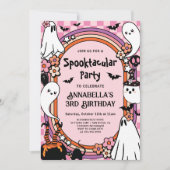 ハロウィンの子供の誕生日パーティー 招待状 (正面)