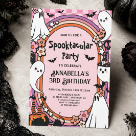 ハロウィンの子供の誕生日パーティー 招待状