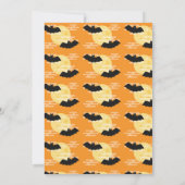 ハロウィンの子供の誕生日招待状チョークボード 招待状 (裏面)