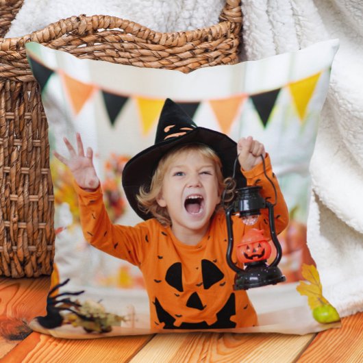 ハロウィンの子供や孫の2枚の写真入りグッズを作ろう クッション
