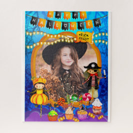 ハロウィンの子供パーティーお祝いコスチューム ジグソーパズル