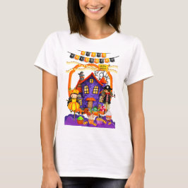 ハロウィンの子供パーティーお祝いコスチューム Tシャツ