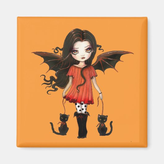 ハロウィンの子供 かわいいヴァンパイア マグネット (正面)