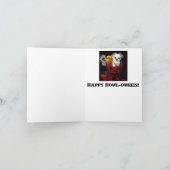 ハロウィンの子犬カード カード (内部)