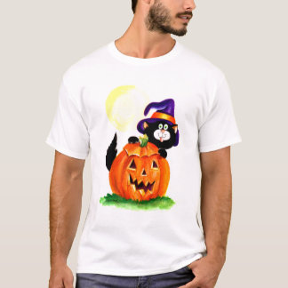 ハロウィンの子猫 Tシャツ