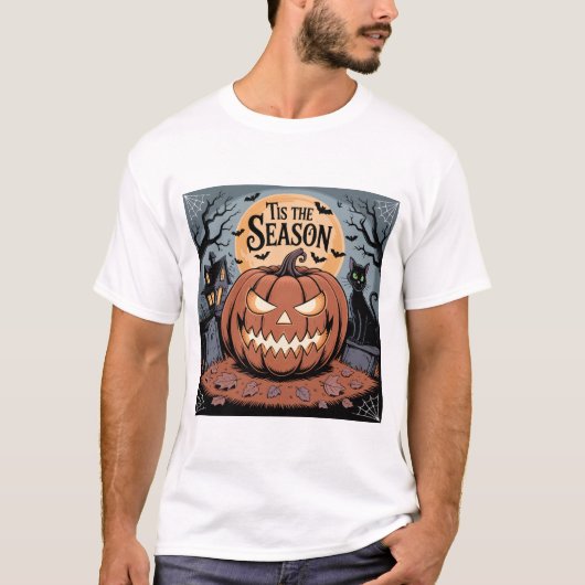 ハロウィンの季節到来 Tシャツ (正面)