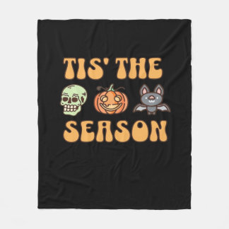 ハロウィンの季節 フリースブランケット