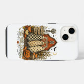 ハロウィンの季節　秋　オバケ iPhoneケース (裏面横)
