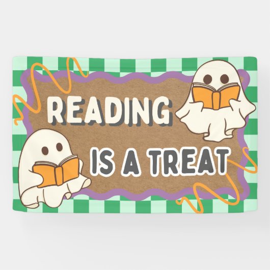 ハロウィンの学校・教室・図書館用バナー 横断幕 (横)