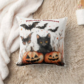 ハロウィンの完全なスロー枕 クッション (ブランケット)