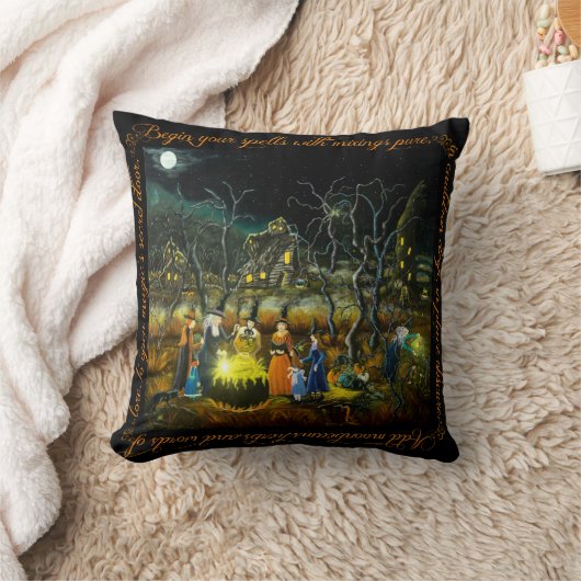 ハロウィンの家の装飾の枕"レッスン" クッション (ブランケット)