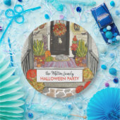 ハロウィンの家パーティー ペーパープレート (パーティー)