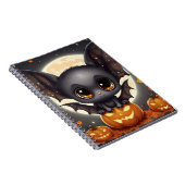 ハロウィンの小さなコウモリちゃん ノートブック (右側)