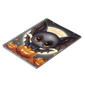 ハロウィンの小さなコウモリちゃん ノートブック (左側)