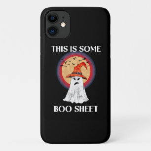 ハロウィンの幽霊がいるよ 怖がらないでね 面白い iPhone 11 ケース