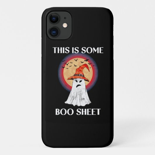 ハロウィンの幽霊がいるよ 怖がらないでね 面白い Case-Mate iPhoneケース (裏面)