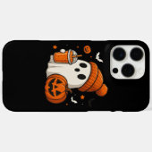 ハロウィンの幽霊とカボチャとドリンク Case-Mate iPhoneケース (裏面 (横))