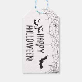 ハロウィンの幽霊とコウモリ ギフトタグ