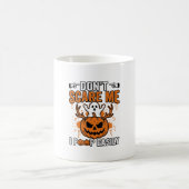 ハロウィンの幽霊のかぼちゃの名言ベクターデザイン_ コーヒーマグカップ (中央)