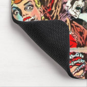 ハロウィンの幽霊のよく出るな漫画本 マウスパッド (コーナー)