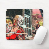 ハロウィンの幽霊のよく出るな漫画本 マウスパッド (マウス)