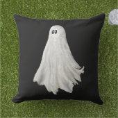 ハロウィンの幽霊のイラスト アウトドアクッション (芝生)