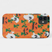 ハロウィンの幽霊の不気味なカボチャ畑 Case-Mate iPhoneケース (裏面(横))