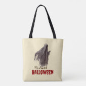 ハロウィンの幽霊の秋のマーケットトートバッグ トートバッグ (裏面)