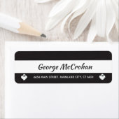 ハロウィンの幽霊の返送先住所 ラベル (インサイチュ)