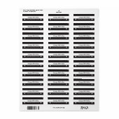 ハロウィンの幽霊の返送先住所 ラベル (フルシート)