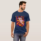 ハロウィンの幽霊の魔女 Tシャツ (正面フル)