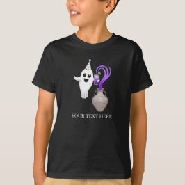 ハロウィンの幽霊の魔法パーティー Tシャツ