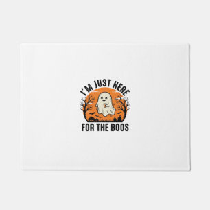 ハロウィンの幽霊のTシャツ おばけの日にブーってやる ドアマット