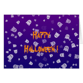 ハロウィンの幽霊グリーティングカード